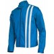 Men's Classic Speedway Elvis Presley White Striped Steve Red Cotton Jacket Men's Classic Speedway Elvis Presley White Striped Steve Red Cotton Jacket