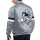 Men's Dallas Cowboys Starter Silver Home Game Satin Full-Snap Varsity Jacket Mens Dallas Cowboys Starter Silver Home Game Satin Full-Snap Varsity Jacket