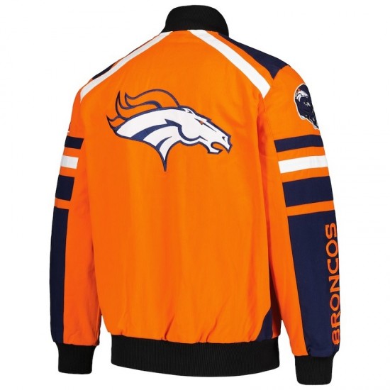 Men's Denver Broncos G-III Sports by Carl Banks Orange Power Jacket Men's Denver Broncos G-III Sports by Carl Banks Orange Power Jacket