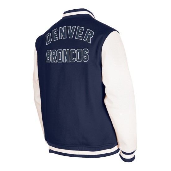 Men's Denver Broncos New Era Varsity Full-Snap Jacket Mens Denver Broncos New Era Varsity Full-Snap Jacket