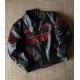 Mens Ferrari Black Motorcycle Leather Moto Racer Jacket