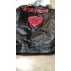 Mens Ferrari Black Motorcycle Leather Moto Racer Jacket