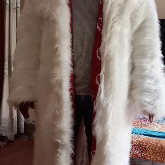 Mens Fur Men Coat Winter Outwear Long Overcoat