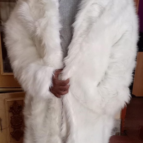 Mens Fur Men Coat Winter Outwear Long Overcoat