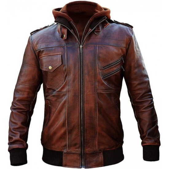 Mens Jacket Cafe Racer Brando Vintage Motorcycle Retro Biker Leather Collection