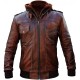 Mens Jacket Cafe Racer Brando Vintage Motorcycle Retro Biker Leather Collection