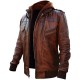 Mens Jacket Cafe Racer Brando Vintage Motorcycle Retro Biker Leather Collection