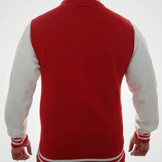 Mens Kavinsky Electro Varsity Red and White Jacket