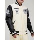 Men's Las Vegas Raiders Pro Standard Cream Retro Classic Varsity Full-Zip Jacket Mens Las Vegas Raiders Pro Standard Cream Retro Classic Varsity Full-Zip Jacket
