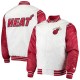 Men's Miami Heat Starter White and Red Jacket