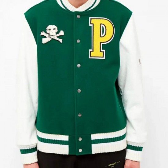Men's Palm Angels Letterman P Jacket Mens Palm Angels Letterman P Jacket