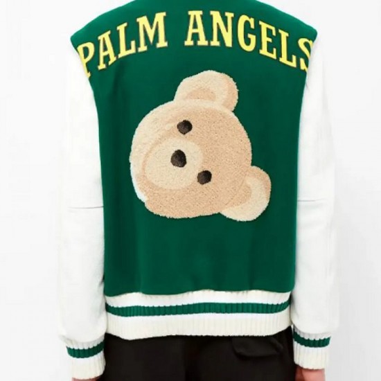 Men's Palm Angels Letterman P Jacket Mens Palm Angels Letterman P Jacket