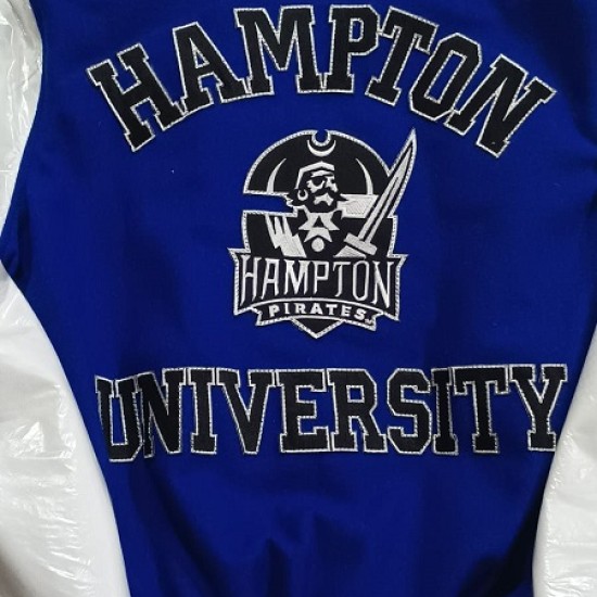 Men's Pro Standard Royal Hampton Pirates Classic Varsity Jacket Mens Pro Standard Royal Hampton Pirates Classic Varsity Jacket