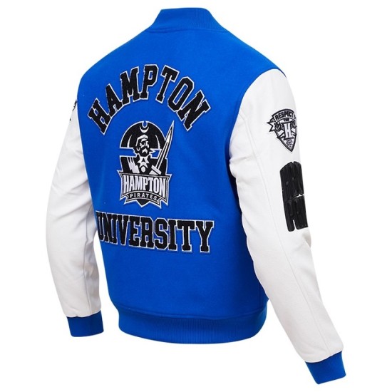 Men's Pro Standard Royal Hampton Pirates Classic Varsity Jacket Mens Pro Standard Royal Hampton Pirates Classic Varsity Jacket
