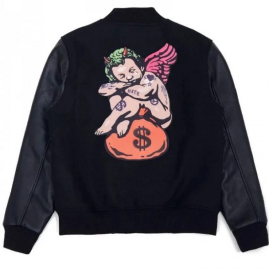 Men's Roku Studio Black Bomber Jacket Mens Roku Studio Black Bomber Jacket