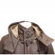 Men's Rufus Brown New Winter Real Shearling Sheepskin Leather Duffle Coat Men's Rufus Brown New Winter Real Shearling Sheepskin Leather Duffle Coat