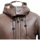 Men's Rufus Brown New Winter Real Shearling Sheepskin Leather Duffle Coat Men's Rufus Brown New Winter Real Shearling Sheepskin Leather Duffle Coat
