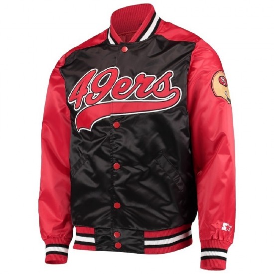 Men's Starter Black San Francisco 49ers The Tradition II Jacket Men's Starter Black San Francisco 49ers The Tradition II Jacket