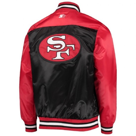 Men's Starter Black San Francisco 49ers The Tradition II Jacket Men's Starter Black San Francisco 49ers The Tradition II Jacket