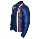 Gulf Racing Style Biker Leather Jacket Gulf Racing Style Biker Leather Jacket