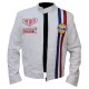 Gulf Racing Style Biker Leather Jacket Gulf Racing Style Biker Leather Jacket