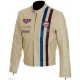 Gulf Racing Style Biker Leather Jacket Gulf Racing Style Biker Leather Jacket
