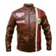 Gulf Racing Style Biker Leather Jacket Gulf Racing Style Biker Leather Jacket