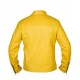 Men's Steve McQueen Le Mans Gulf Racing Yellow Leather Jacket Men's Steve McQueen Le Mans Gulf Racing Yellow Leather Jacket