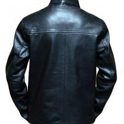Men's Steve Mcqueen le Mans Gulf Racing Black Leather Jacket