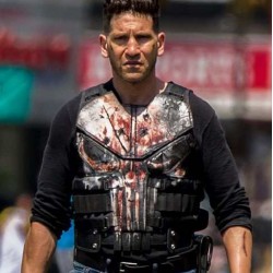 Men's The Punisher Season 2 Jon Bernthal Black Real Leather Vest          