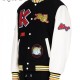 Men's Varsity Kenzo College Jacket with Patches Men's Varsity Kenzo College Jacket with Patches