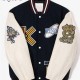 Men's Varsity Kenzo College Jacket with Patches Men's Varsity Kenzo College Jacket with Patches