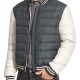 Mens Varsity Moncler Puffer Bomber Jacket