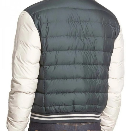 Mens Varsity Moncler Puffer Bomber Jacket