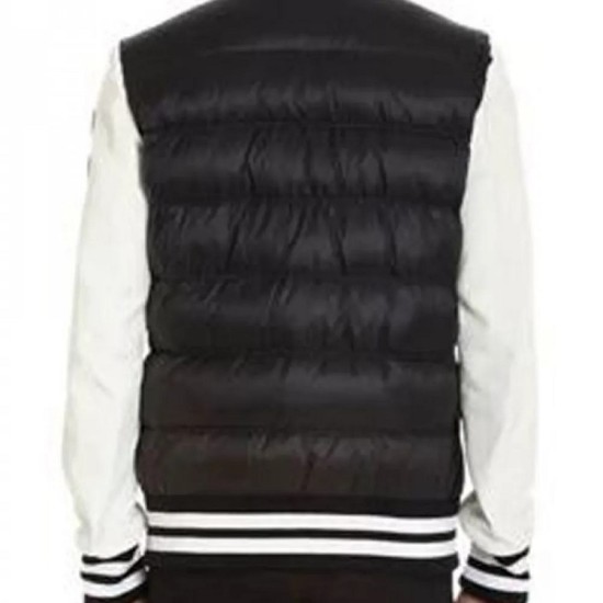 Mens Varsity Moncler Puffer Bomber Jacket