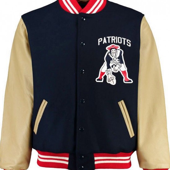Men's Varsity Patriots Letterman Jacket Men's Varsity Patriots Letterman Jacket