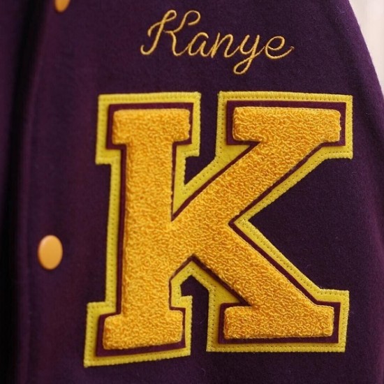 Men's Vintage College Dropout Letterman Varsity Jacket Men's Vintage College Dropout Letterman Varsity Jacket