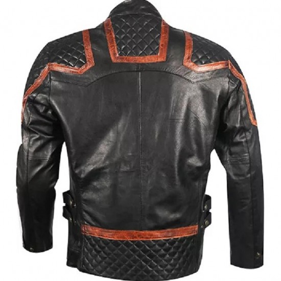 Mens 101 Vintage Distressed Biker Real Leather Jacket Mens 101 Vintage Distressed Biker Real Leather Jacket
