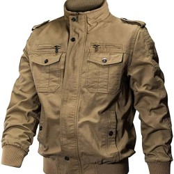 Mens Air Force Pilot Bomber Flight Jacket
