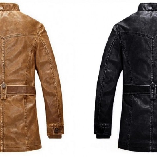 Mens Aviator Hunter Style Leather Jacket Mens Aviator Hunter Style Leather Jacket