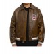 Mens Avirex Brown Leather Biker Jacket Mens Avirex Brown Leather Biker Jacket