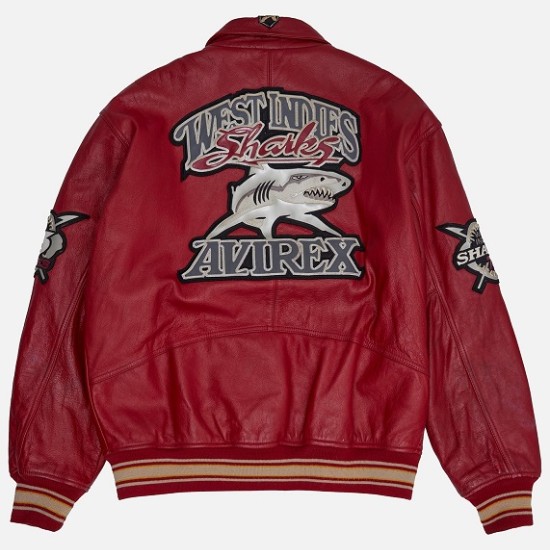 Mens Avirex Vintage West Indies Sharks Jacket