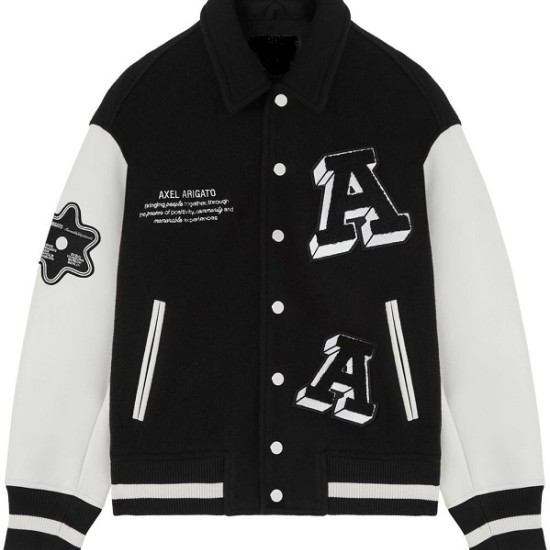 Mens Axel Arigato Biker Varsity Jacket