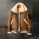 Mens B3 RAF Double Collar Flight Shearling Sheepskin Bomber Jacket Mens B3 RAF Double Collar Flight Shearling Sheepskin Bomber Jacket