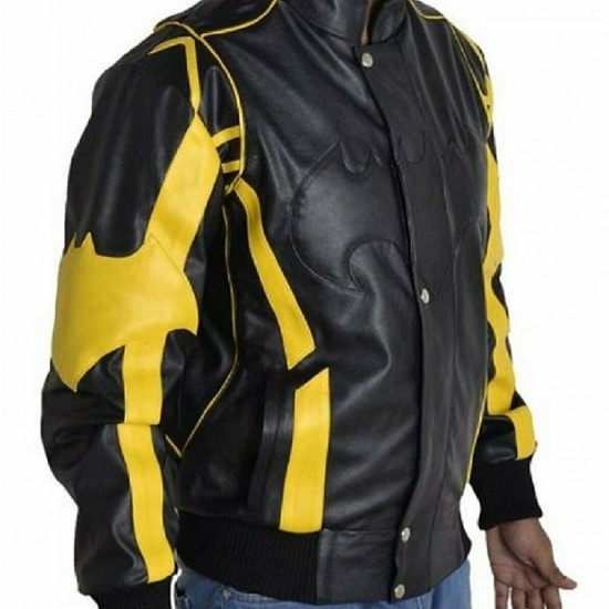 Mens Batman Arkham Knight Leather Jacket Costume Mens Batman Arkham Knight Leather Jacket Costume