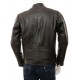 Mens Black And Brown Slimfit Stylish Classic Cafe Racer Tab Collar Real Leather Biker Jacket Mens Black And Brown Slimfit Stylish Classic Cafe Racer Tab Collar Real Leather Biker Jacket
