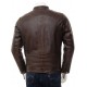 Mens Black And Brown Slimfit Stylish Classic Cafe Racer Tab Collar Real Leather Biker Jacket Mens Black And Brown Slimfit Stylish Classic Cafe Racer Tab Collar Real Leather Biker Jacket