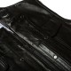 Mens Black Genuine Leather Biker Moto Vest