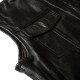 Mens Black Genuine Leather Biker Moto Vest Mens Black Genuine Leather Biker Moto Vest