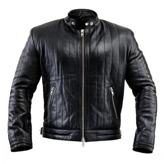 Mens Black Lining Lambskin Leather Jacket Mens Black Lining Lambskin Leather Jacket